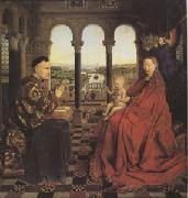 Jan Van Eyck The Virgin of Chancellor Rolin (mk05) oil painting on canvas
